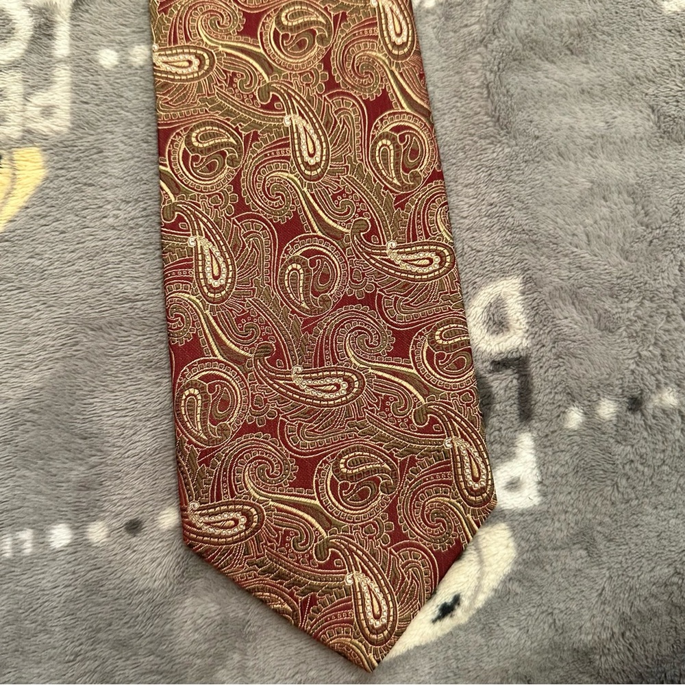 Valerio Garati 100% Silk Printed Paisley Tie
